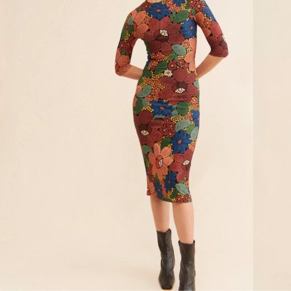 FARM Rio Colorful Floral Midi Dress - Picture 2 of 9